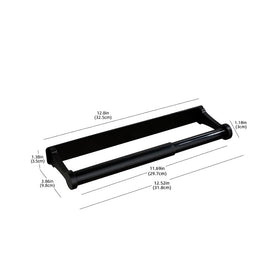 Pu&lizfii 12-inch towel holder fits towels without crowding counters.