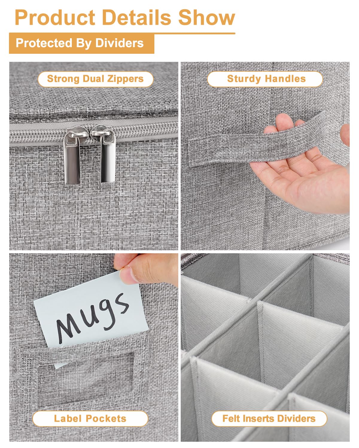 Punemi two-pack mug storage fits up to 12 tumblers in total.