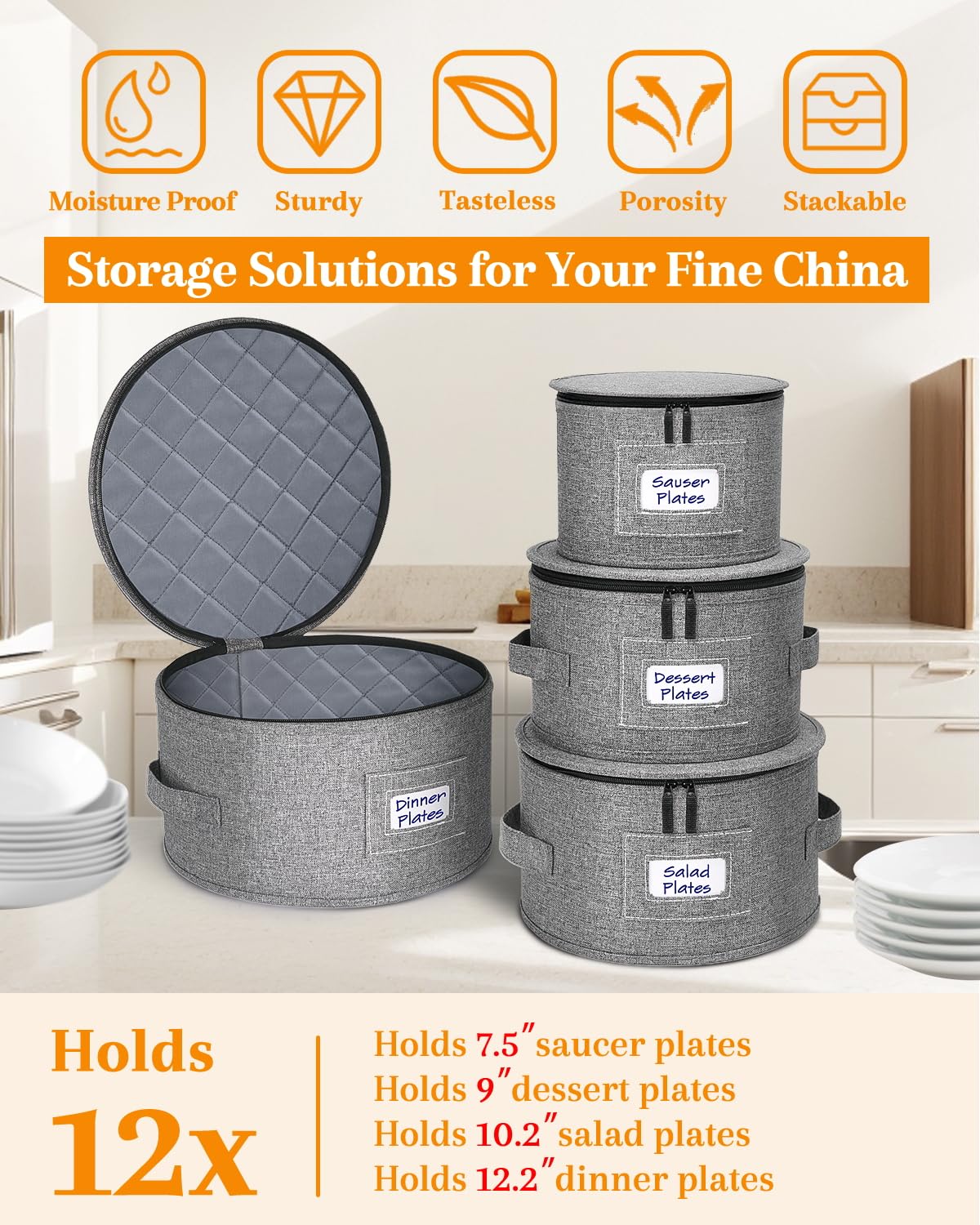 Punemi open view showing easy loading and unloading of plates and saucers.