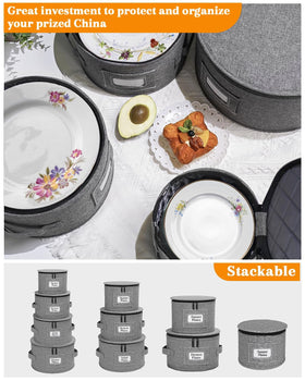 Punemi reinforced bottom offers sturdy support for heavy china.