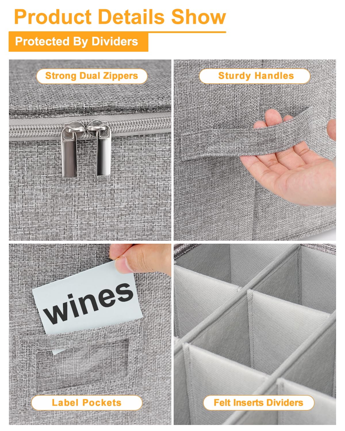 Punemi multi-purpose storage chest protects seasonal glassware and small items.