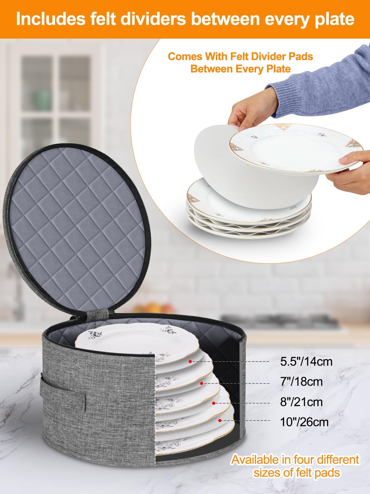 Punemi storage case features top-loading access and a label window for quick identification.