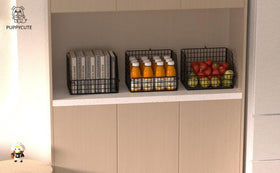 PUPPYCUTE kitchen pantry storage baskets ideal for fruits veggies and containers