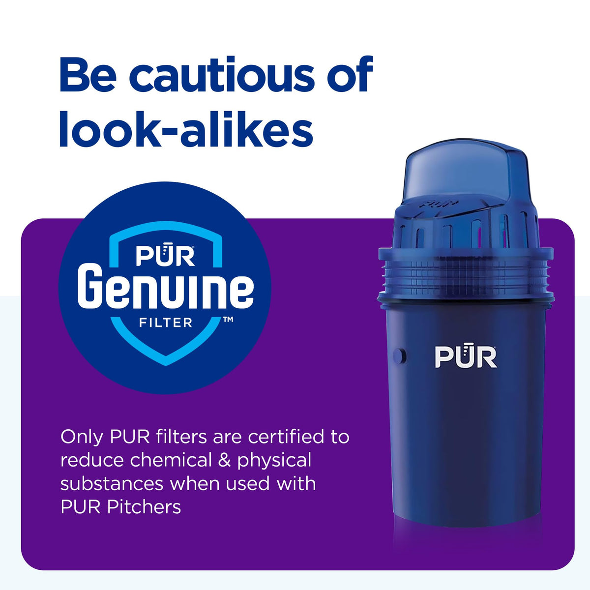 PUR Dishwasher-safe parts simplify cleaning after use.
