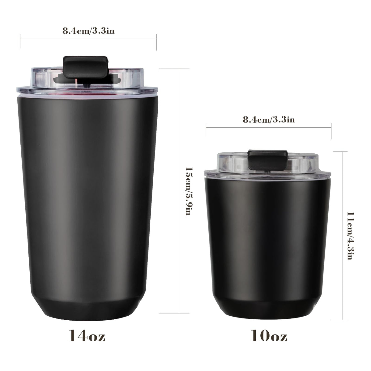 Puraville 14oz tumbler with matte finish and anti-slip grip