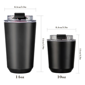 Puraville 14oz tumbler with matte finish and anti-slip grip