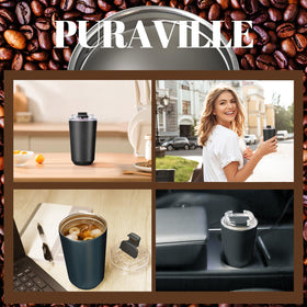 Puraville compact design fits car cup holders for travel
