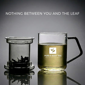 Pure And Easy Tea full-leaf infuser lets leaves unfurl for richer aroma.