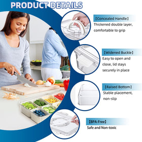 Pure Future Snackle Box clear lid lets you see freshness at a glance.