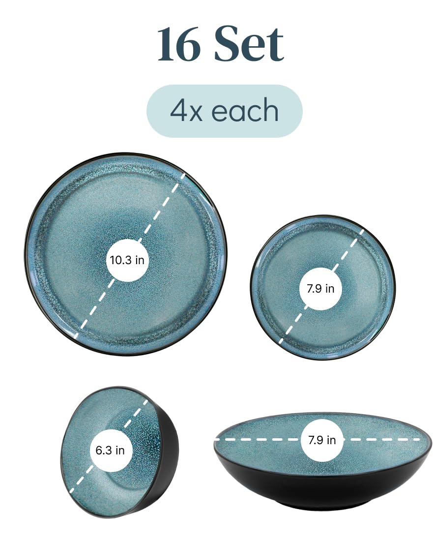PURE LIVING 10.5-inch dinner plates displayed for balanced portions