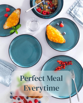 PURE LIVING 8.5-inch salad/dessert plates add versatility to daily dining