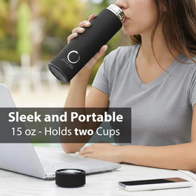 Pure Zen Tea thermos lid ensures secure, leakproof sipping during travel.