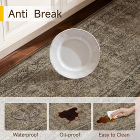 PureCozy slip-resistant back keeps mats in place on various floors