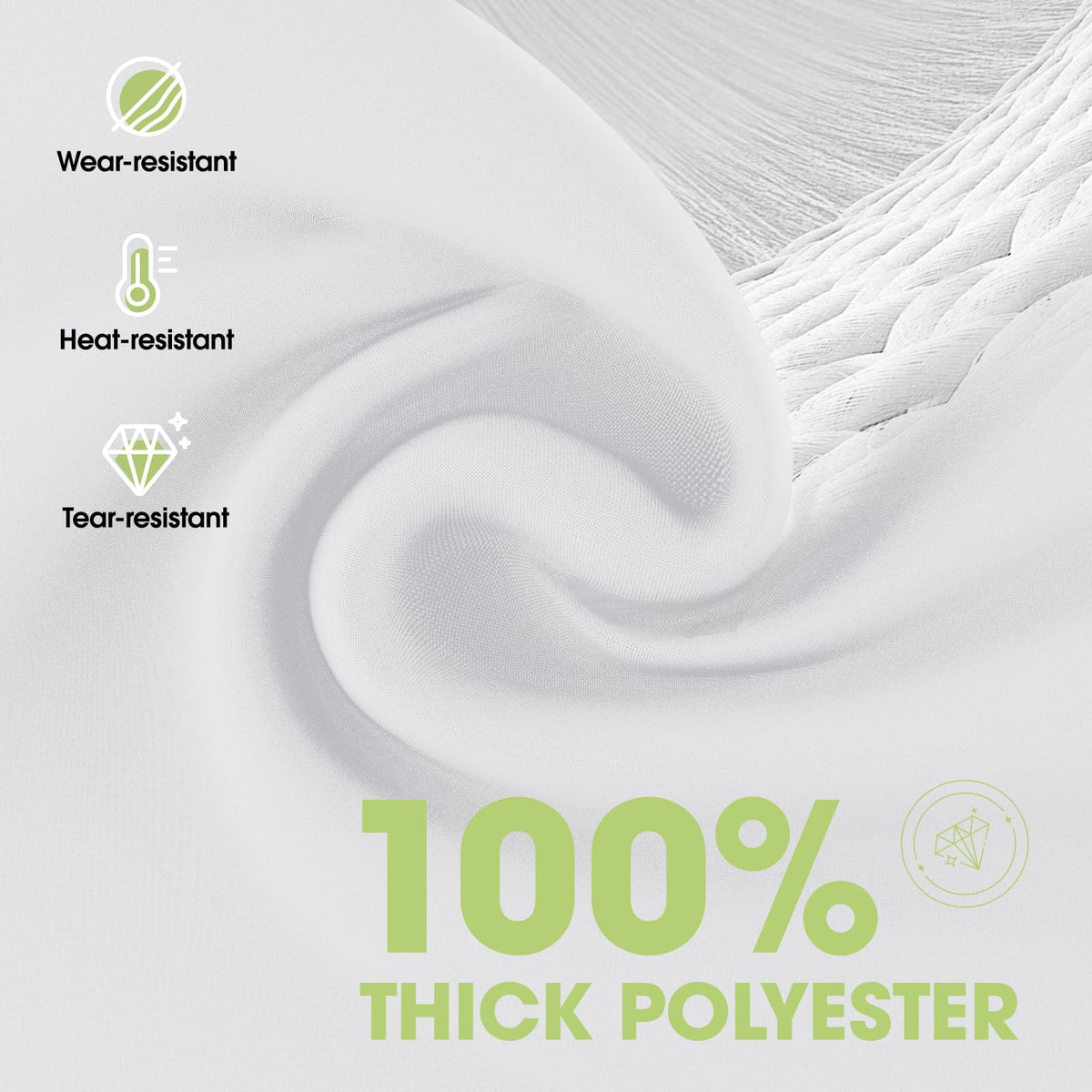 Pureegg 2-pack white tablecloth set offers convenient reusable coverage
