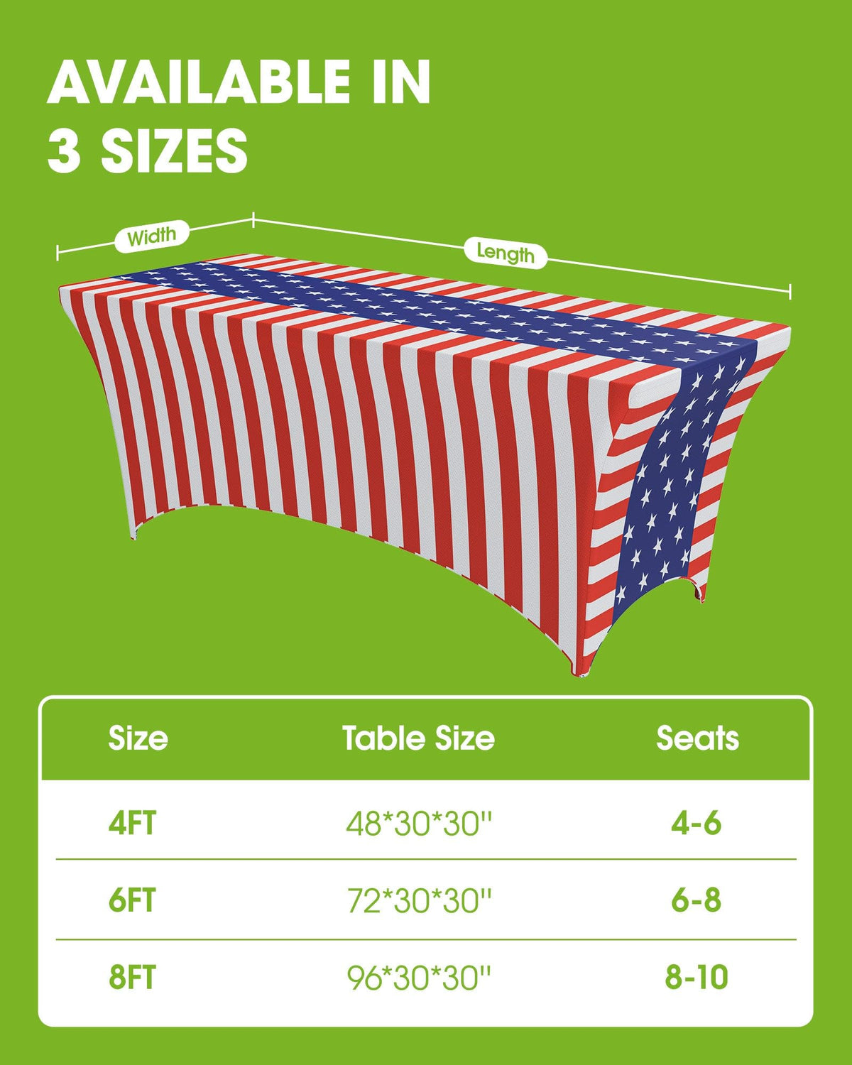 Two-pack Pureegg spandex tablecloths ready for party prep and rotation.