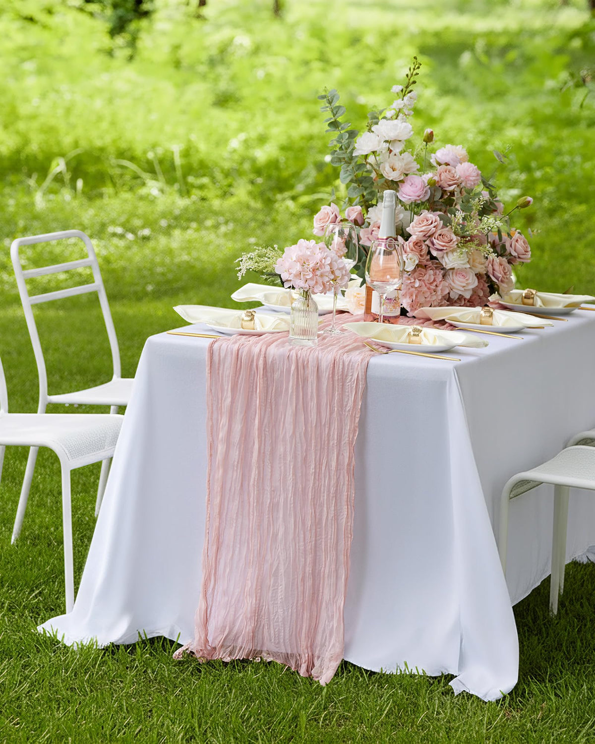 Pureegg cheesecloth's wrinkle texture creates a handcrafted vintage look.