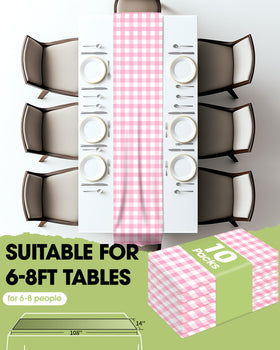 Pureegg disposable table runner for easy post-event cleanup and tidy setup.