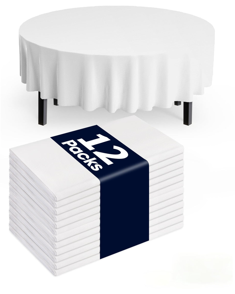 Pureegg disposable tablecloth 54x108 rectangle closeup shows sturdy PEVA protection against spills.