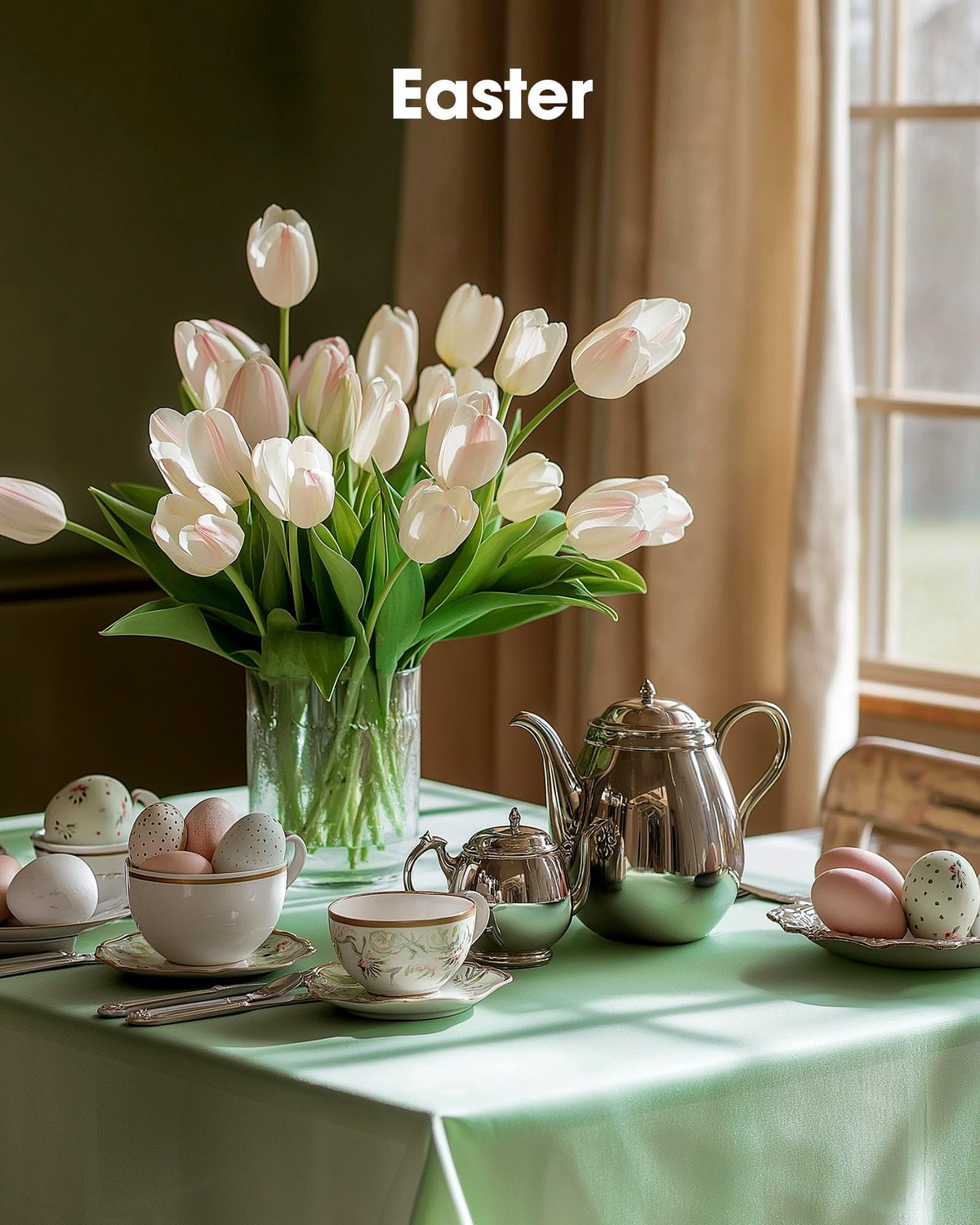 Pureegg disposable tablecloth on a counter after a party cleanup