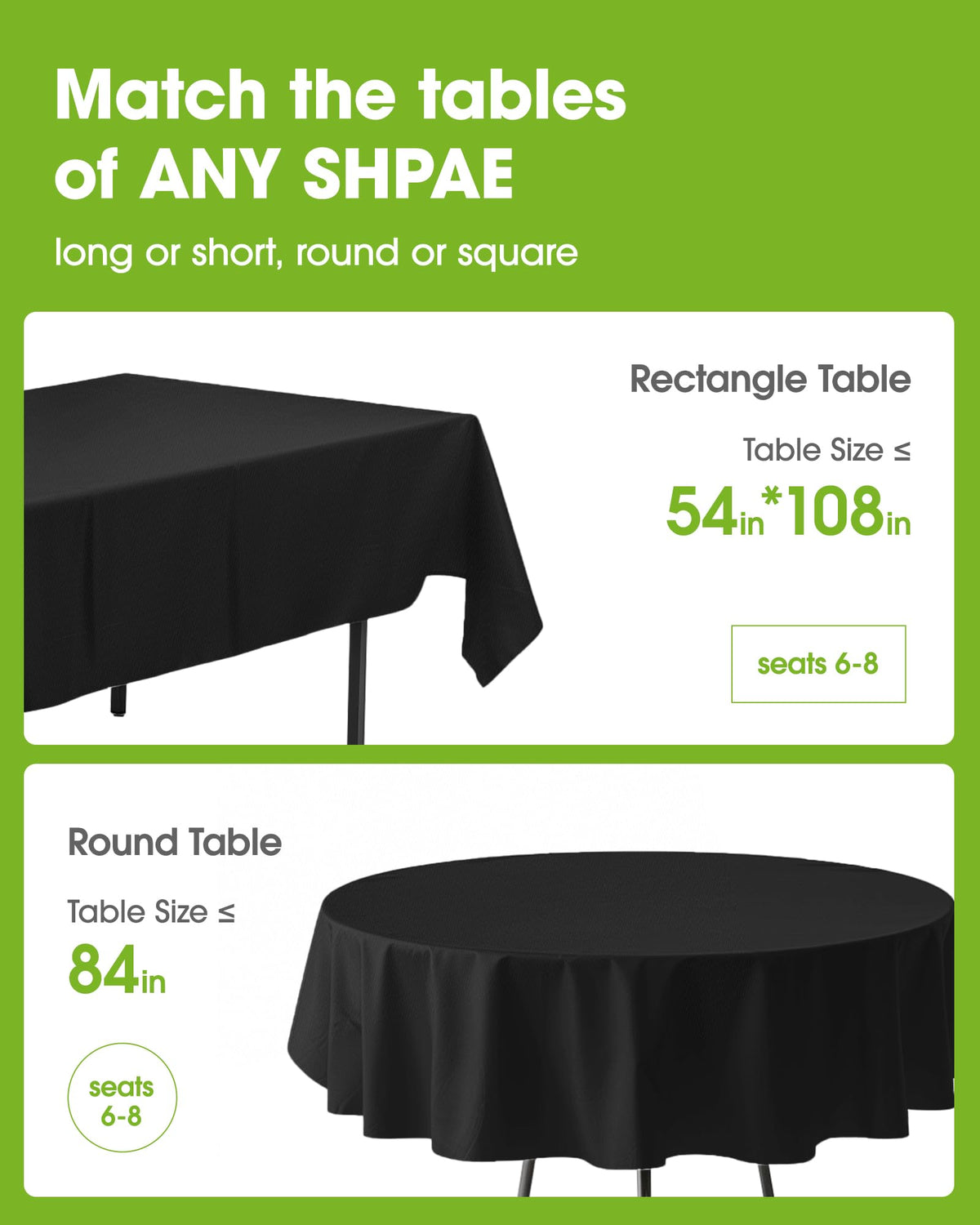 Pureegg durable PEVA material tablecloth, tear resistant and spill protection.