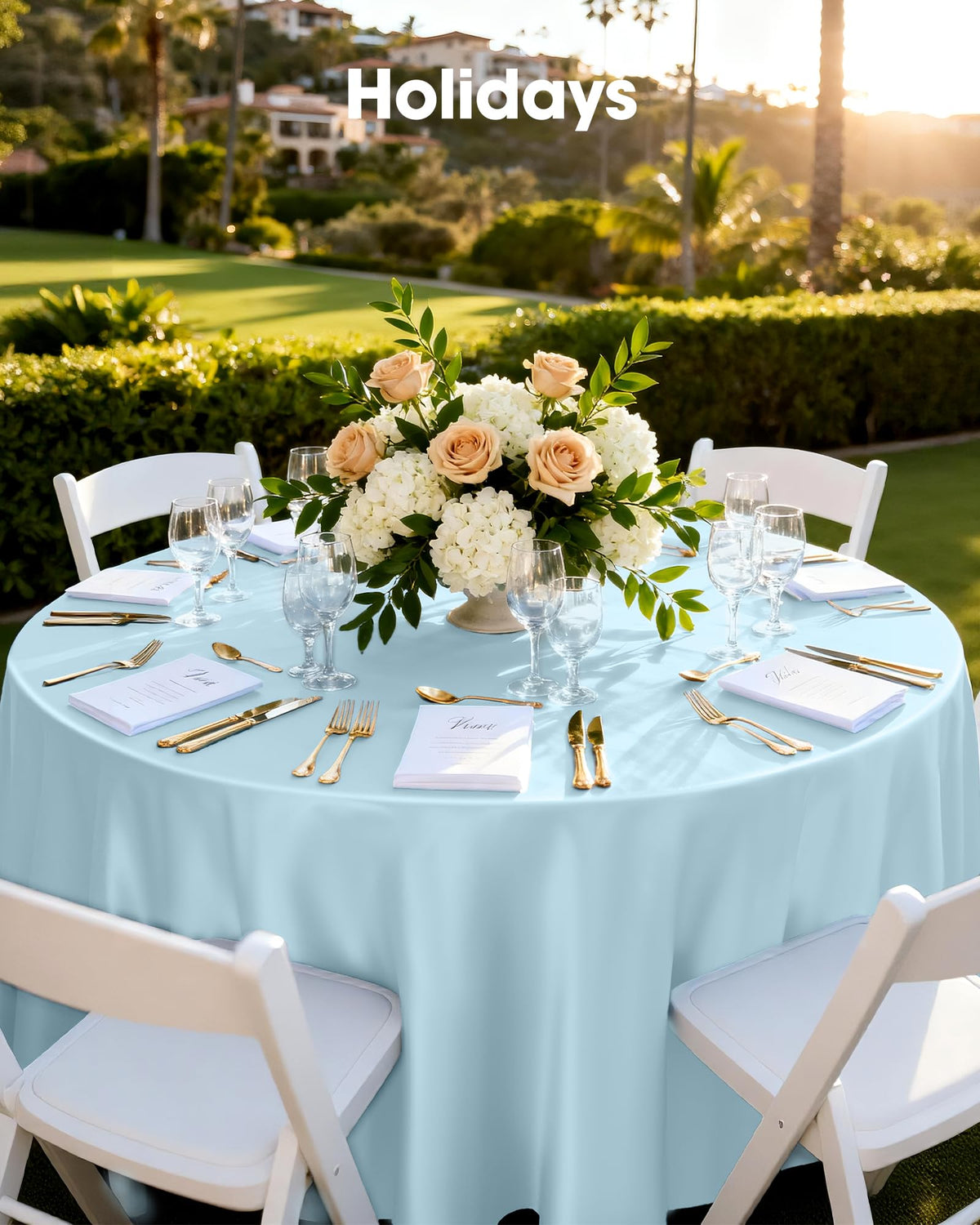 Pureegg durable sturdy plastic tablecloth resists tearing during use.