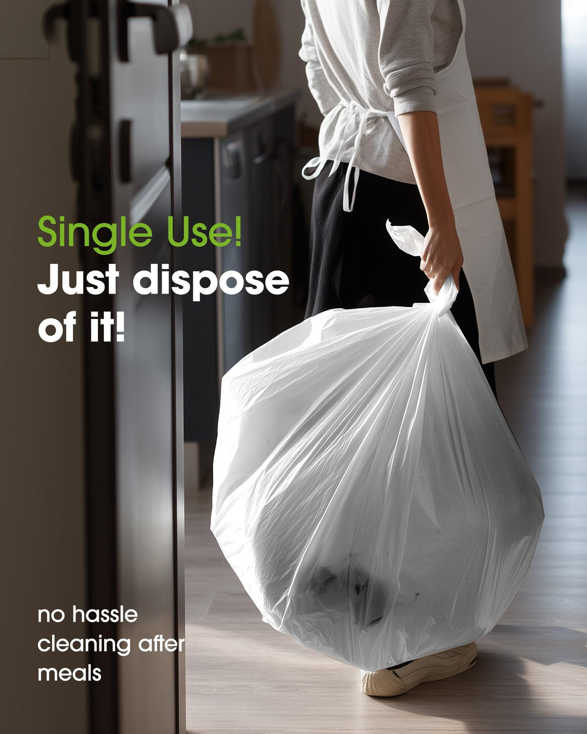 Pureegg disposable tablecloth makes post-event cleanup quick and easy