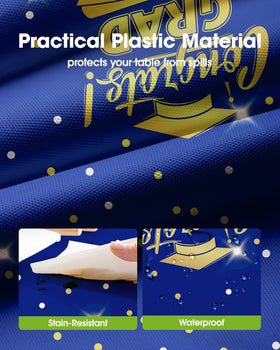 Pureegg 10-pack black disposable tablecloths laid flat for easy prep.