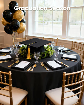 Pureegg Halloween decor tablecloth in black complements spooky setups.