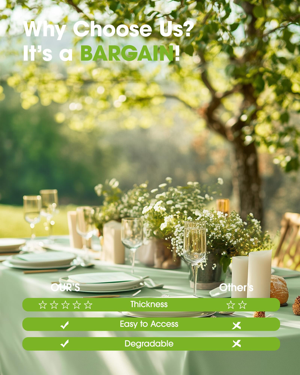 Pureegg outdoor patio dining use with sage-green color complements casual gatherings.