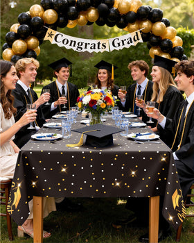 Pureegg blue tablecloth ideal for outdoor picnics and graduation setups