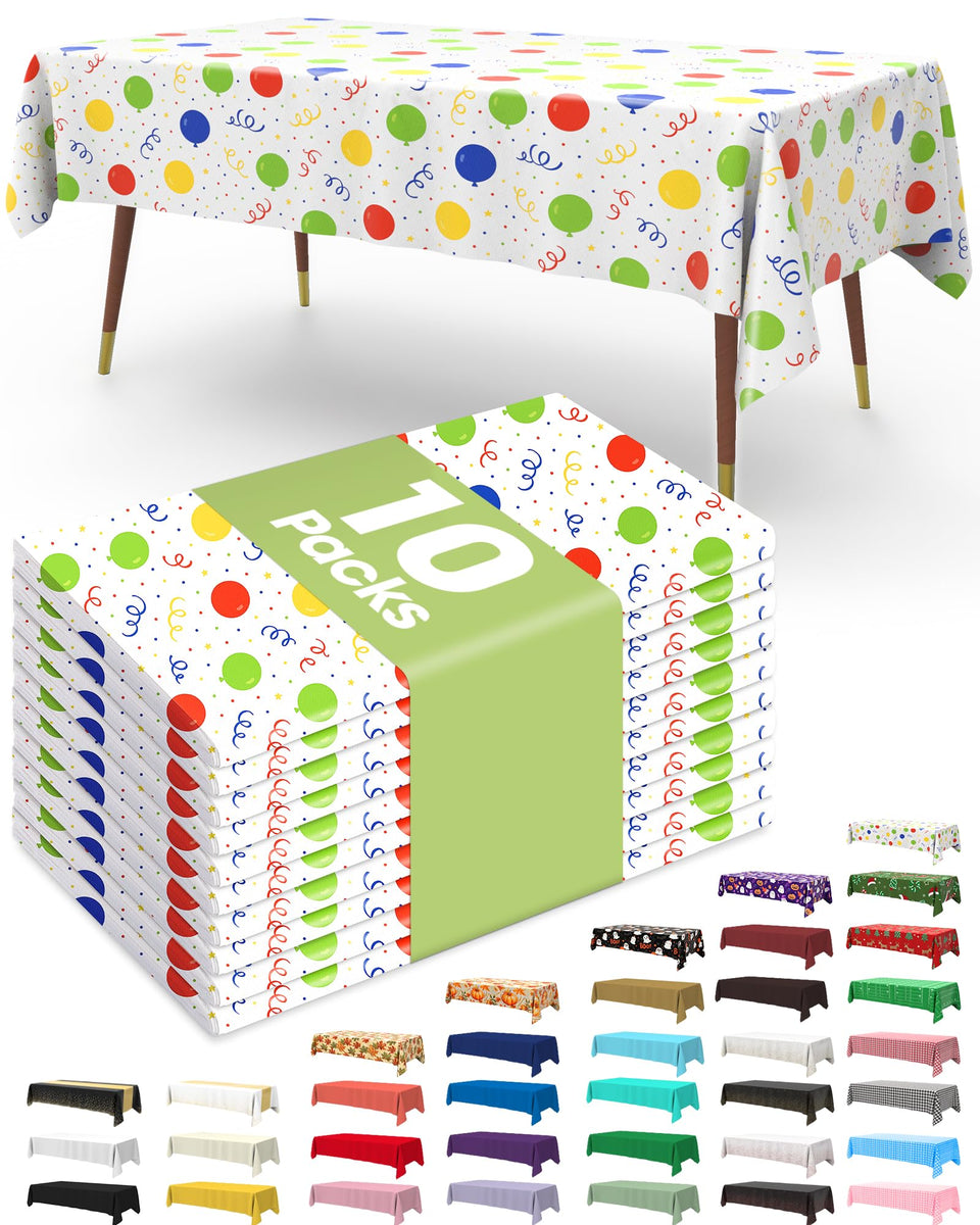 Pureegg rectangle tablecloth 54x108 inches provides long-table coverage.