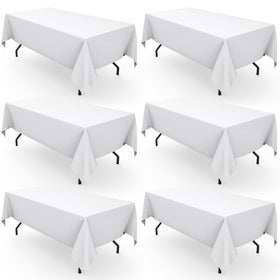 Pureegg rectangle tablecloth close-up fabric texture highlights durability for everyday dining.