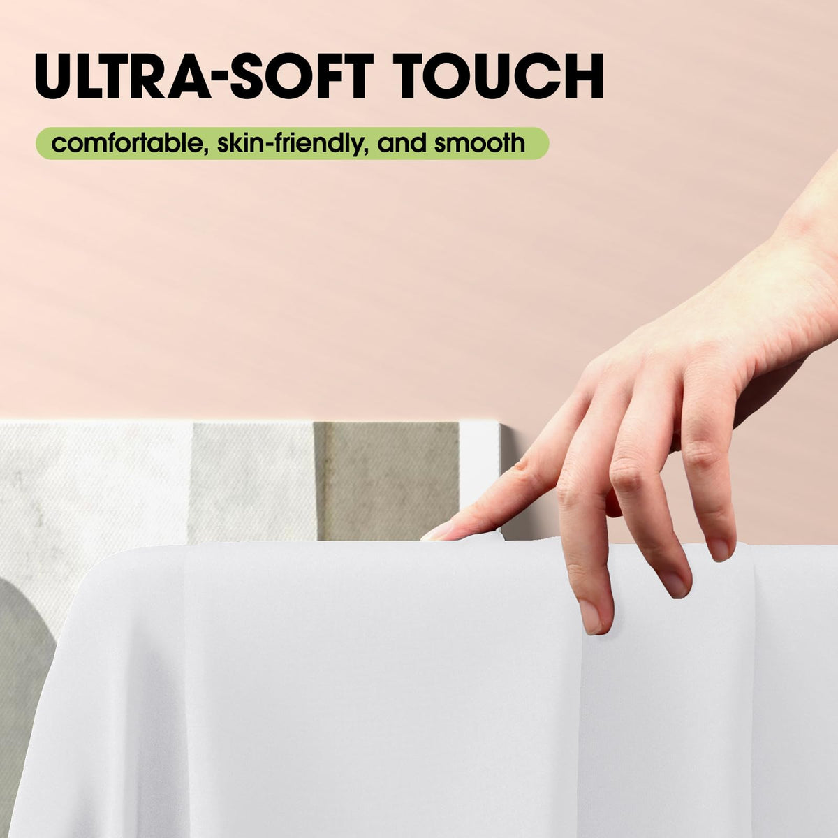Pureegg rectangle tablecloth 60x84 durable polyester weave provides long-lasting tabletop protection