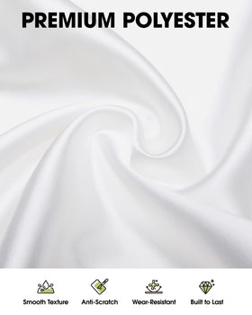 Pureegg rectangle tablecloth close-up of durable polyester texture for longevity