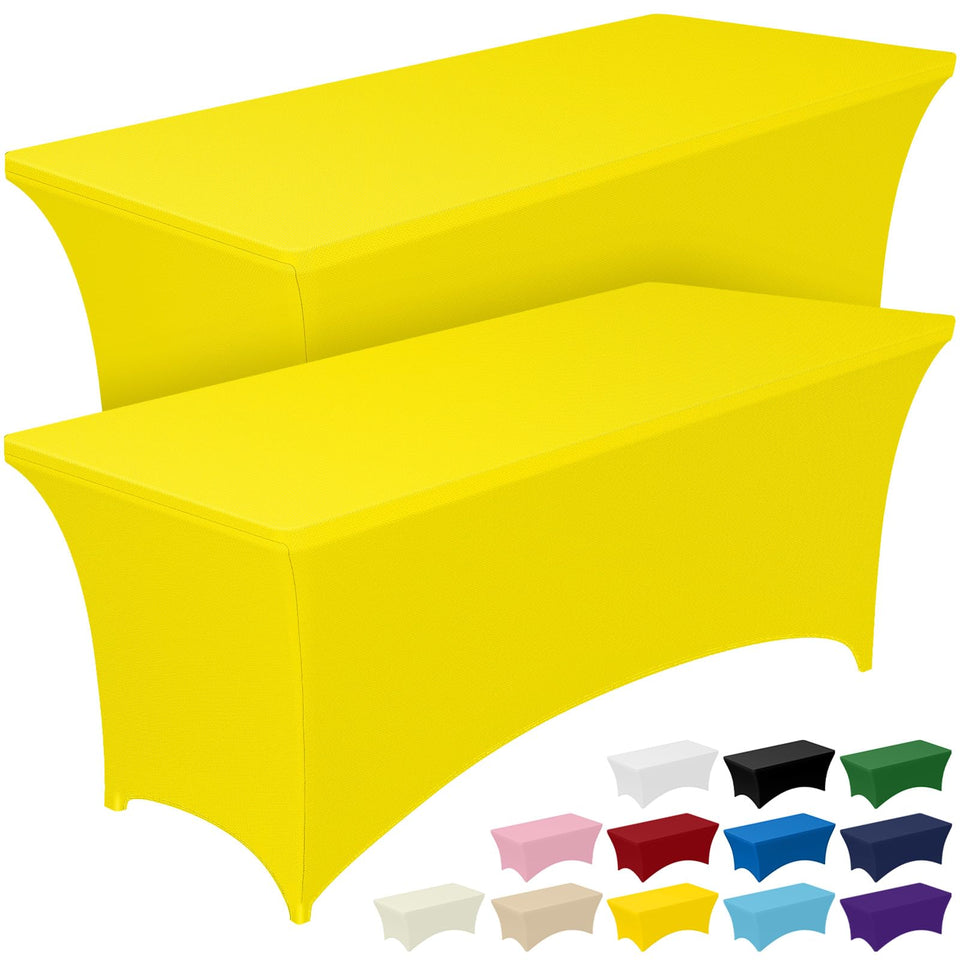 Pureegg spandex tablecloth for 6ft tables with a snug fit, reducing slips outdoors.
