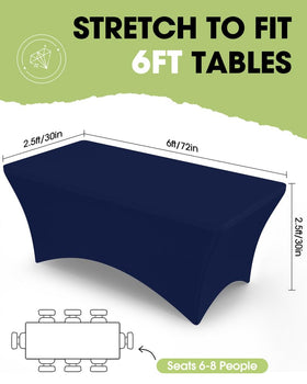 Pureegg Spandex 6ft wrinkle-resistant fabric demonstrates smooth surface for elegant events.