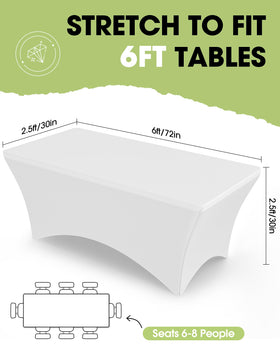 Pureegg fabric close-up showing stretch and wrinkle-resistance for smooth table covers.