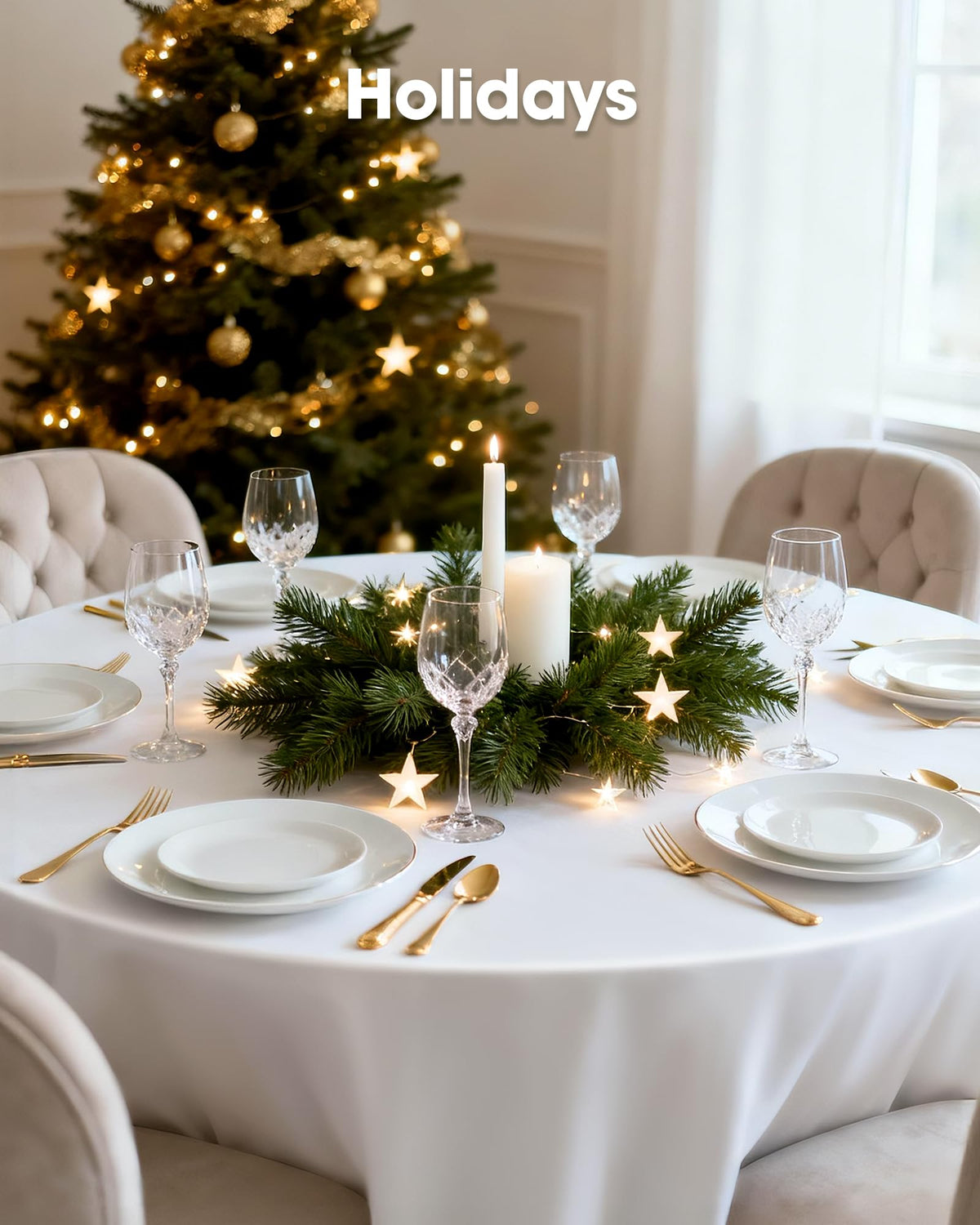 Pureegg tablecloth protects against spills and stains during meals