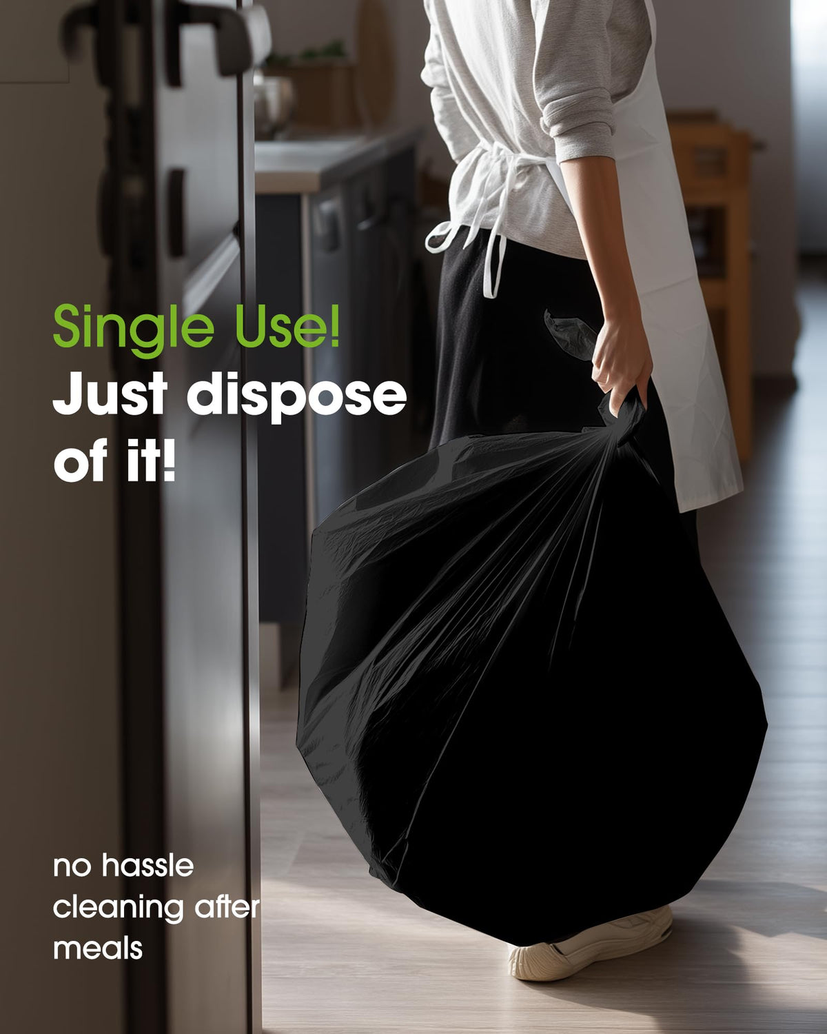 Disposal-ready setup showing easy cleanup after event.