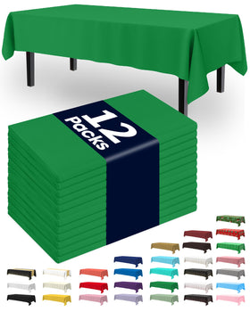Pureegg forest emerald tablecloth 54x108 inches protects tables during gatherings