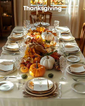 Pureegg tablecloth on an outdoor buffet demonstrates versatile use.