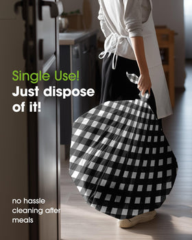 Pureegg disposable table cover set of 10 for party setup.