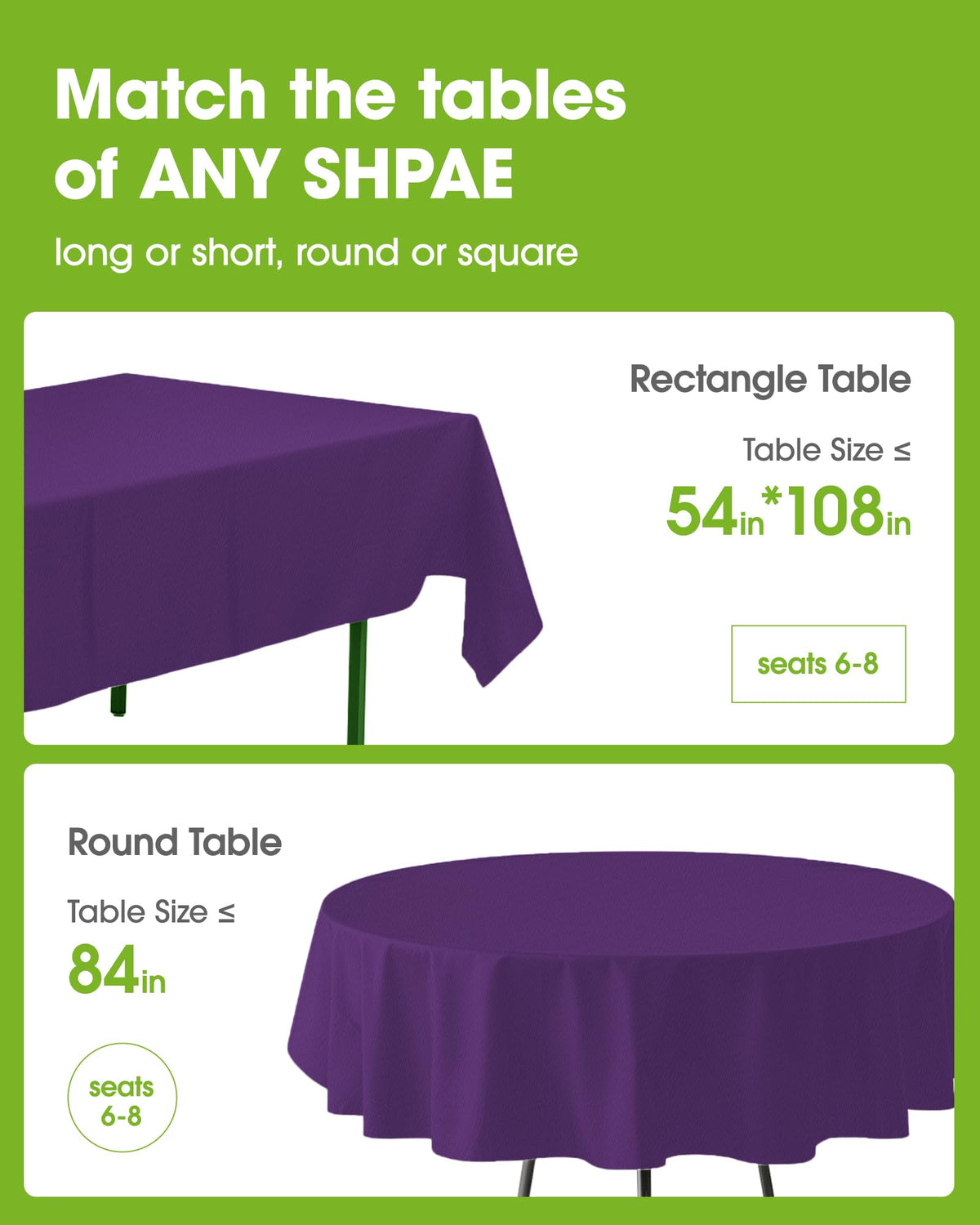 Pureegg tablecloth closeup shows thick PEVA material for durability and tear resistance.