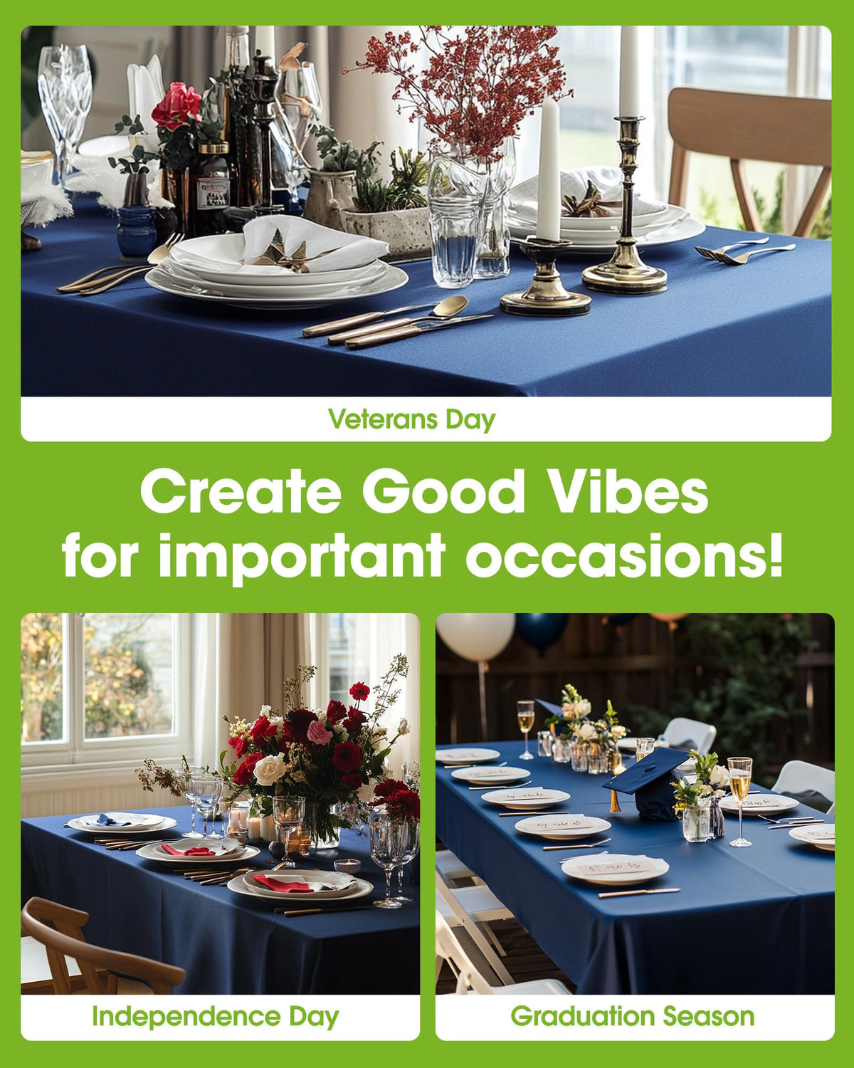Pureegg tablecloth tear-resistant PEVA material protects surfaces.