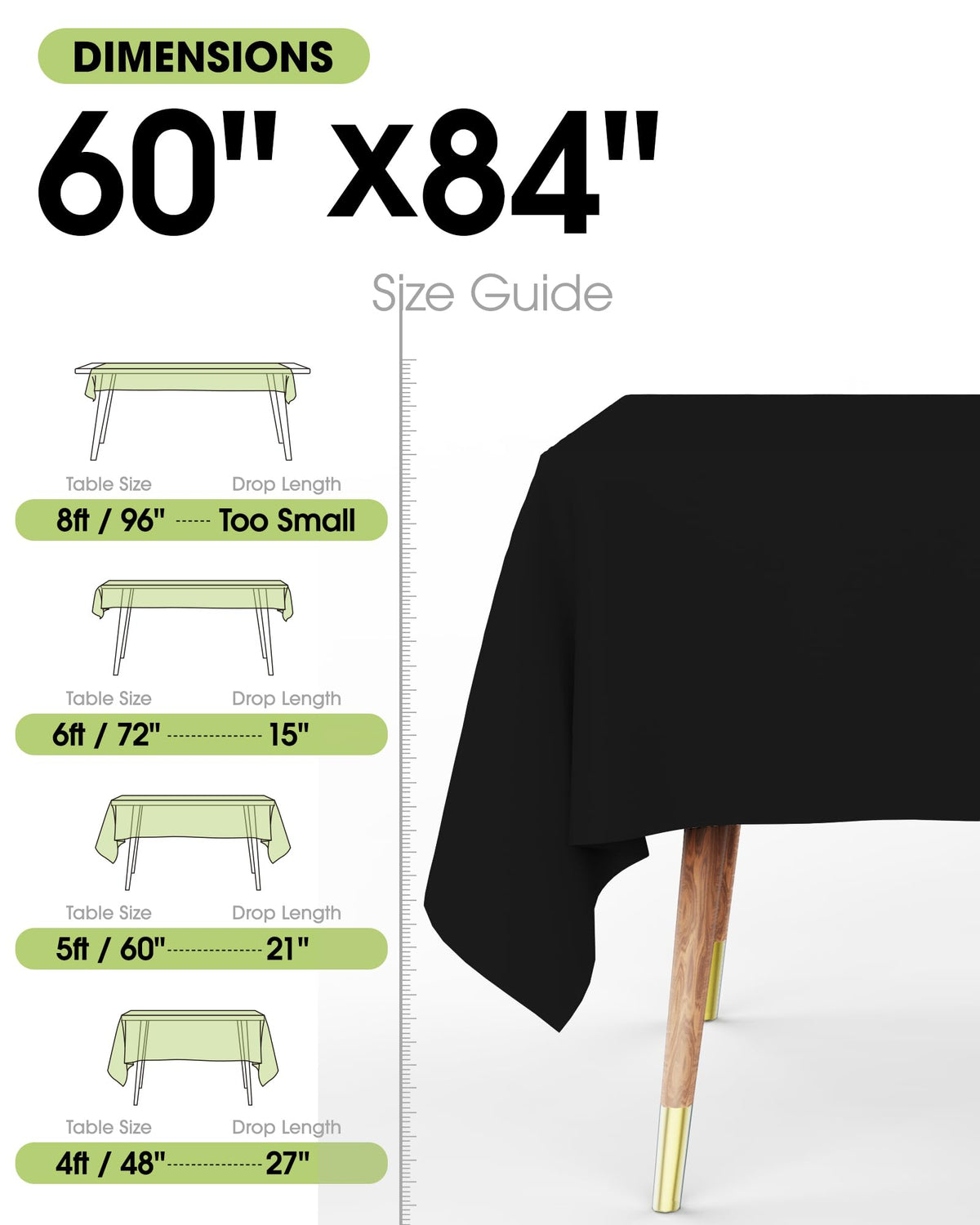 Pureegg tablecloth after washing, clean and ready for next event.
