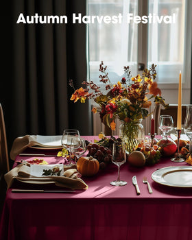 Pureegg burgundy tablecloth showing waterproof surface and stain resistance.
