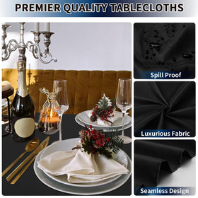 Wrinkle-free seamless finish enhances the table presentation with PureFit tablecloth.
