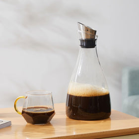 Purefold clear glass enhances presentation for iced tea and fruit beverages.