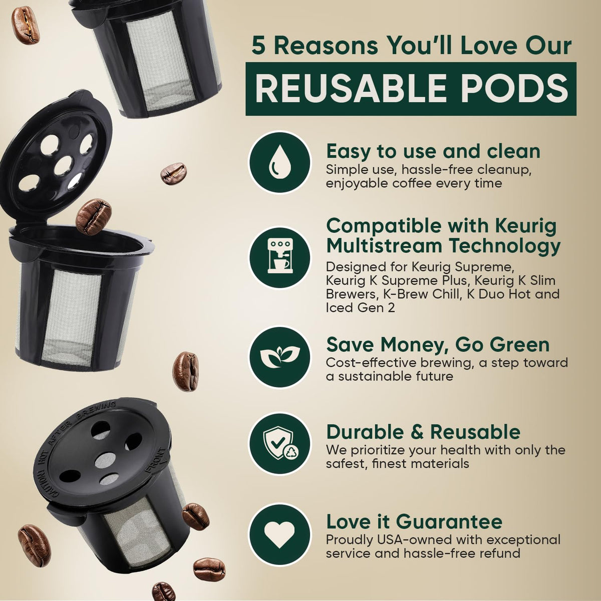 PUREHQ BPA-free refillable pod designed for durable daily use