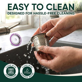 PureHQ durable stainless steel K-Cup for long-lasting, eco-friendly refills.
